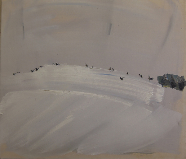 thomaslarsson-art.se  ÄSKEBJÄR VINTER 40 X 50
